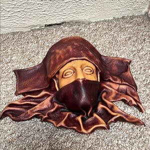 Unique Brown and Tan Mask Wall Art